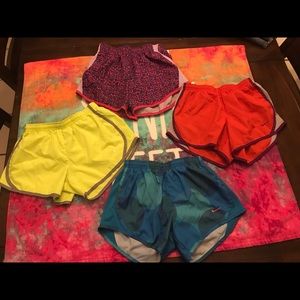 Girls size M10-12 Nike shorts and Danskin 4 pairs